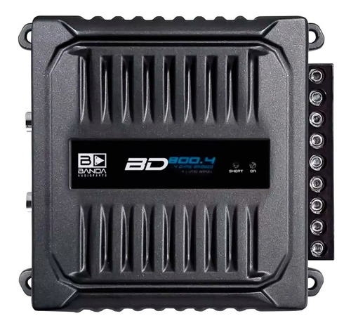 Módulo Amplificador Banda Bd800.4 800w Rms 4 Canais 2 Ohms