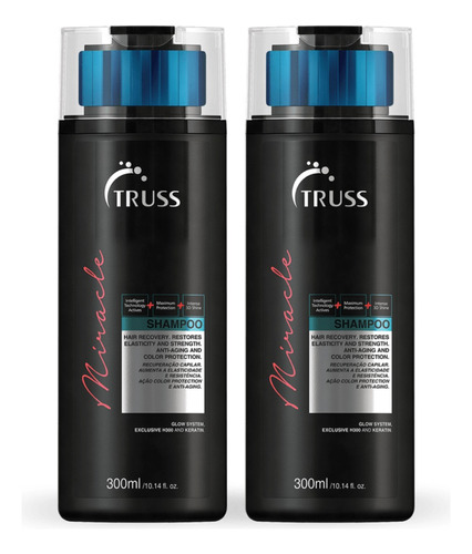 Kit 2 Shampoos Miracle 300ml Truss Professional