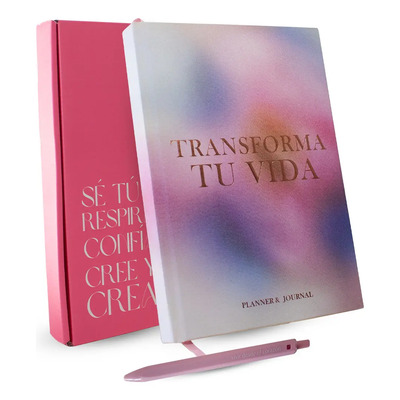 Planificador 2026 Journal devocional Agenda Semanal y Diaria con Versículos para meditar Diario de gratitud Portada Rosa La Gracia De Ser | Envío gratis