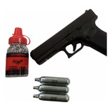 Pistola Glock 17 Gen5 Co2 4,5mm Blowback  + Balines + Co2