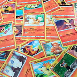 Lote Pokémon Fogo 15 Cartas + 10 Energias E 1 Pacotinho