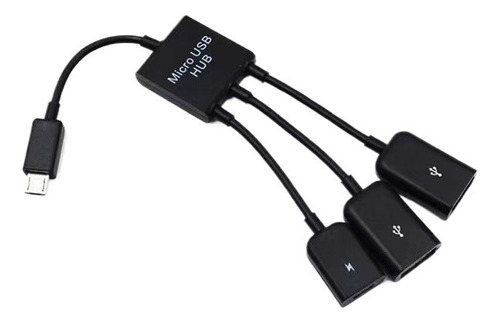 Cabina De Adaptador De Hub Otg Host Dual Micro Usb 2.0 Para