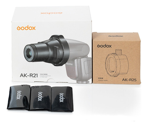 Godox Ak-r21 Con Ak-r25 + 30 Diapositivas Proyector De Flash