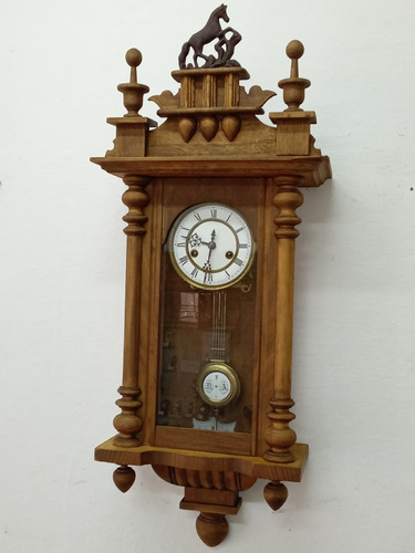 Reloj A Pendulo De Pared  Gustav Becker Aleman 