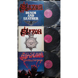 Lp Saxon Strong Denim Power Stereo 1983 Promo