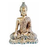Escultura Do Buda Estátua Artesanal Resina Religião Budista 