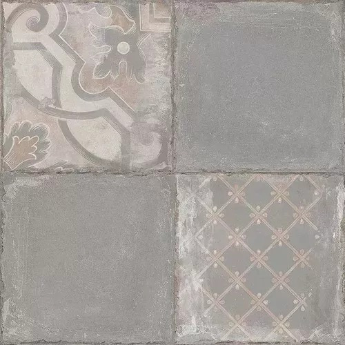 Ceramica Cerro Negro Calcareo Deco Gris 45x45 1ra S/rect