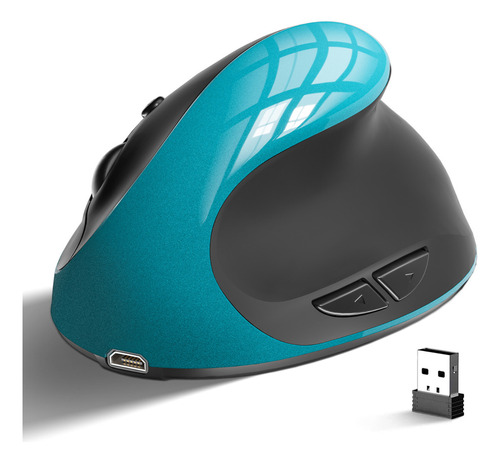 Mouse Vertical Ergonómico Inalámbrico 2.4g C/usb Y 6 Botones