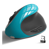 Mouse Vertical Ergonómico Inalámbrico 2.4g C/usb Y 6 Botones