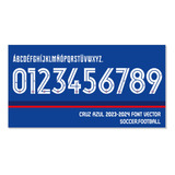 Tipografía Cruz Azul Font Vector 2023-2024 Archivo Ttf, Eps