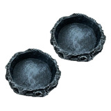 2 Piezas De Plato De Agua Para Reptiles, Alimentador Para