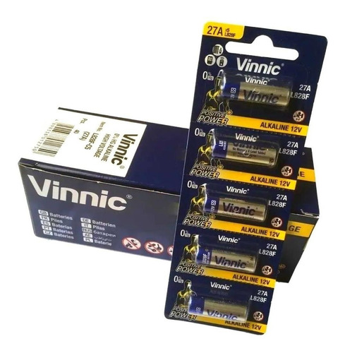 Combo 8 Blisters De 5 Vinnic 27a Alcalina 12v F4