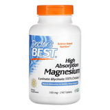 Magnésio Alta Absorção 100% Quelatado 100 Mg 240 Caps Vegan