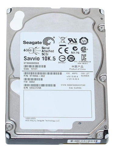 Disco Rígido Interno Seagate Savvio 10k.5 St9900805ss 900gb