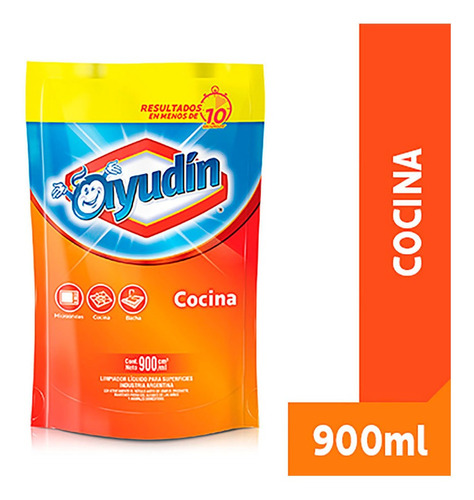 Ayudin Limpiador Antigrasa De Cocina Doy Pack X 900 Ml