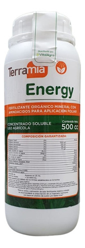 Bioestimulante Y Fertilizante Terramía Energy 500 Cc