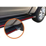 Estribos De Aluminio Negros Amarok Con Molura Roja + Envio