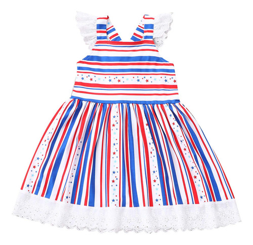 Vestido J Para Niñas, Bebés, Verano, Sin Mangas, Estampado D