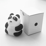 Caja Para Aros O Anillo De Panda Terciopelo 