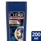 Shampoo Anticaspa Cabelo & Barba Clear Men 200ml