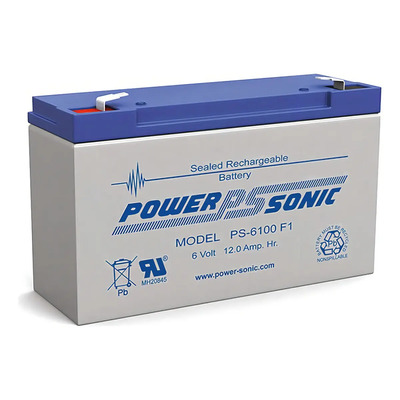 Batería AGM Power Sonic PS-6100 6V 12Ah Respaldo UPS Tipo F1 | Envío gratis