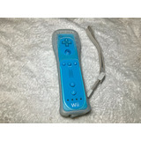 Wii Remote Original Nintendo Azul Strap E Silicone Rvl-003