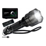 Linterna Tactica Led Militar X40 Bateria Recargable Usb Luz Linterna Negro Luz Blanco