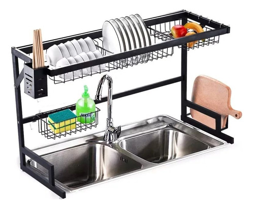 Estante Organizador Cubiertos Platos Cocina Escurridor 86cm