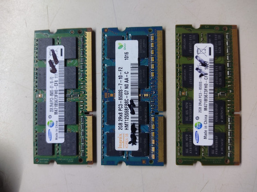 Memoria Ram Ddr3 2gb Laptop Sodimm 8500s 1066mhz 1.5v