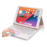 Funda C/teclado Chesona Para iPad 9g/8g/7g 102 Trackpd/rosa