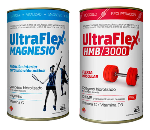 Combo Ultraflex Magnesio + Hmb/3000 Fuerza