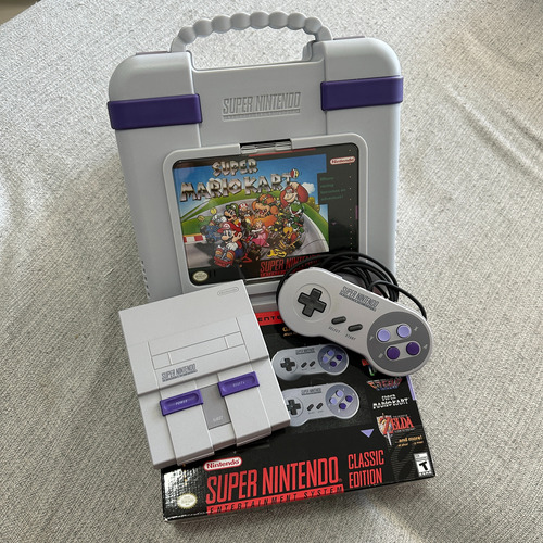 Nintendo Super Nes Classic Edition Com Caixa De Colecionador