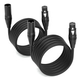 Cableet Cable Xlr De Microfono De 20 Pies, Paquete De 2 Cabl