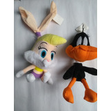 Muñecos Peluches Lola Bunny Pato Lucas Looney Toons X2