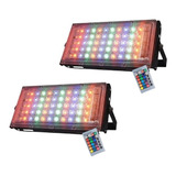 2 Pack Reflector Led 30w Rgb Multicolor Potencia Control   