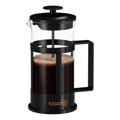 Prensa Francesa Bazzeff De Vidrio P\u002F Café P\u002F 3 Tazas 1 Lt Color Negro | Meses sin interés