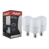 Kit 3 Lâmpada Led Alto Fator 30w 6500k P/ Casa E Comércio