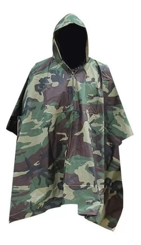 Poncho De Camping Camuflaje Impermeable Capa Tienda Militar