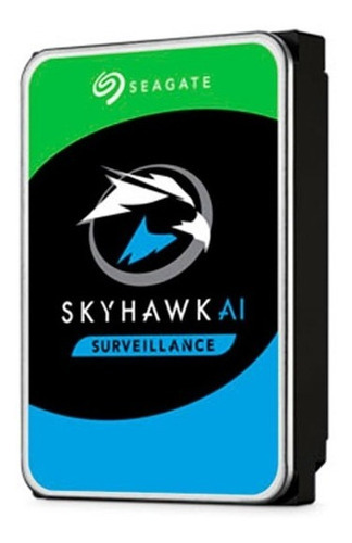 Disco Duro Interno Seagate Skyhawk Ai Surveillance 8tb /v Color Plateado