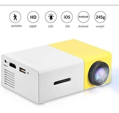 Mini Proyector Proyector Portatil De 1080p Led.