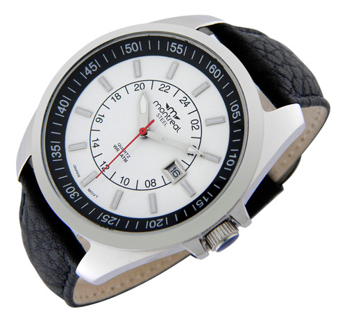 Reloj Montreal Hombre Ml633 Acero Inox Agujas Luminosas