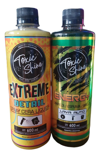 Toxic Shine Combo Lavado Básico  Para Autos