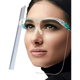 Óculos De Proteção Fácial Com Máscara* Acrilica Transparente