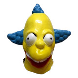 Mascara Del Payaso Krusty Los Simpson Color Amarillo/azul