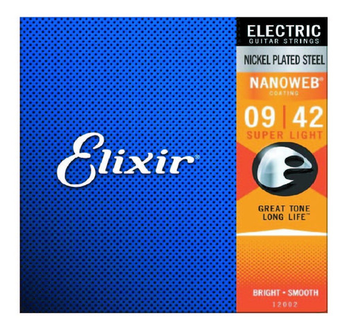 Encordadura Para Guitarra Eléctrica Elixir Super Ligth 12002