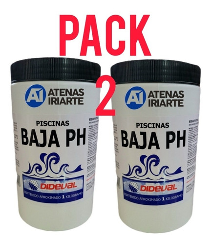 Baja Ph Piscina 1kg Dideval Pack 2un