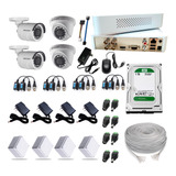 Cctv Hikvision Kit Dvr 4 Canal + 4 Camaras Seguridad+ D.d 1t