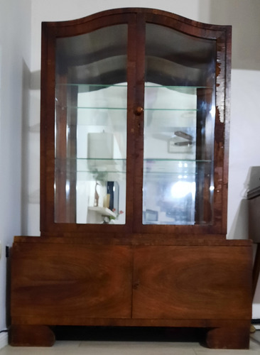 Mueble Cristalero Vitrina Vajillero Antiguo 