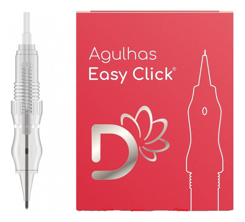 10 Agulhas Easyclick Dermocamp 1 P 0.40mm Micropigmentação