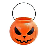 2 Abóbora Enfeite Festa Halloween Balde Decoração Promoção 